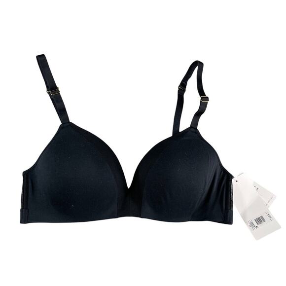 All You Lively Bra Womens 38C Black Wireless Padded Nylon Stretch NWT - Picture 1 of 7